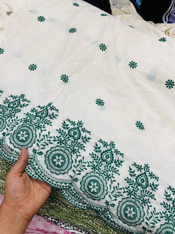 Most Premium Pure Fine Thread Embroidery Cotton FABRIC (Big WIDTH!!)