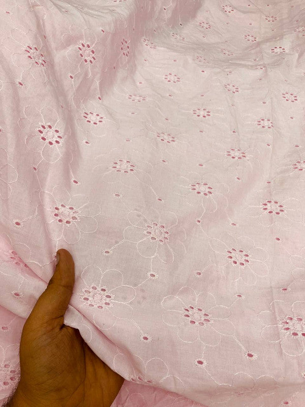 Most Premium Pure Cotton Hakuba Chikankari Fabric (Big WIDTH!!)