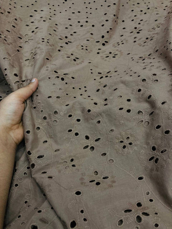 Most Premium Pure Hakuba Chikankari Embroidery On Pure Cotton FABRIC (Big WIDTH!!)