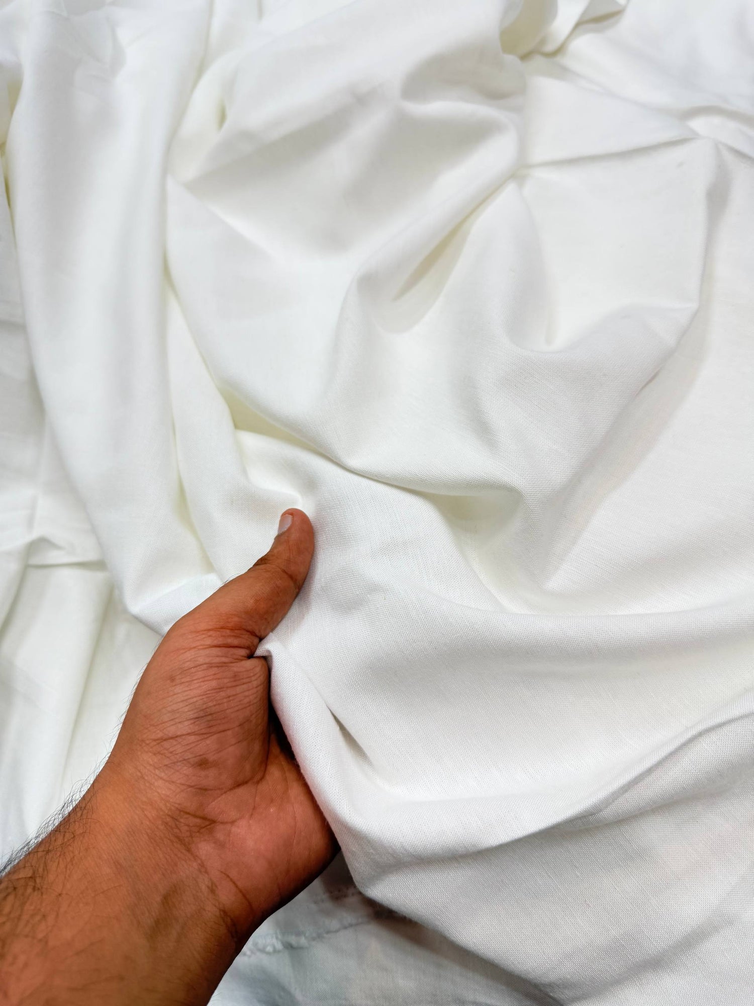 Most Premium Pure Linen Cotton Fabric (Big WIDTH!!) (Dyeable Also)