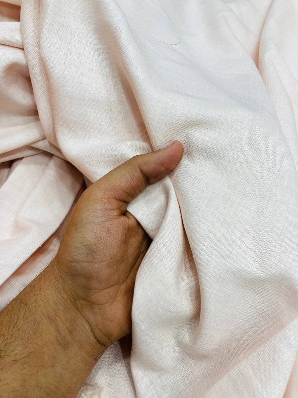 Most Premium Branded Export LINEN FABRICS (Big WIDTH!!) - Light PINK