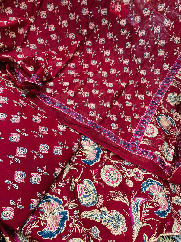 Premium BRANDED Pure Cotton PRINTED Suits (Complete Suit With Dupatta)