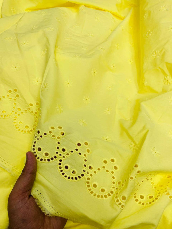 Most Premium Pure Cotton Hakuba Chikankari Fabric (Big WIDTH!!)