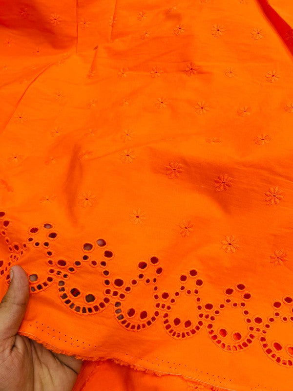 Most Premium Pure Cotton Hakuba Chikankari Fabric (Big WIDTH!!)