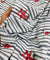 Most Premium Pure Fine Thread Embroidery On Stripes Cotton FABRIC (Big WIDTH!!)
