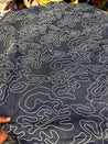 Premium Fine 3D Dori Imported Work On Pure Cotton Denim FABRIC (Big WIDTH!!)