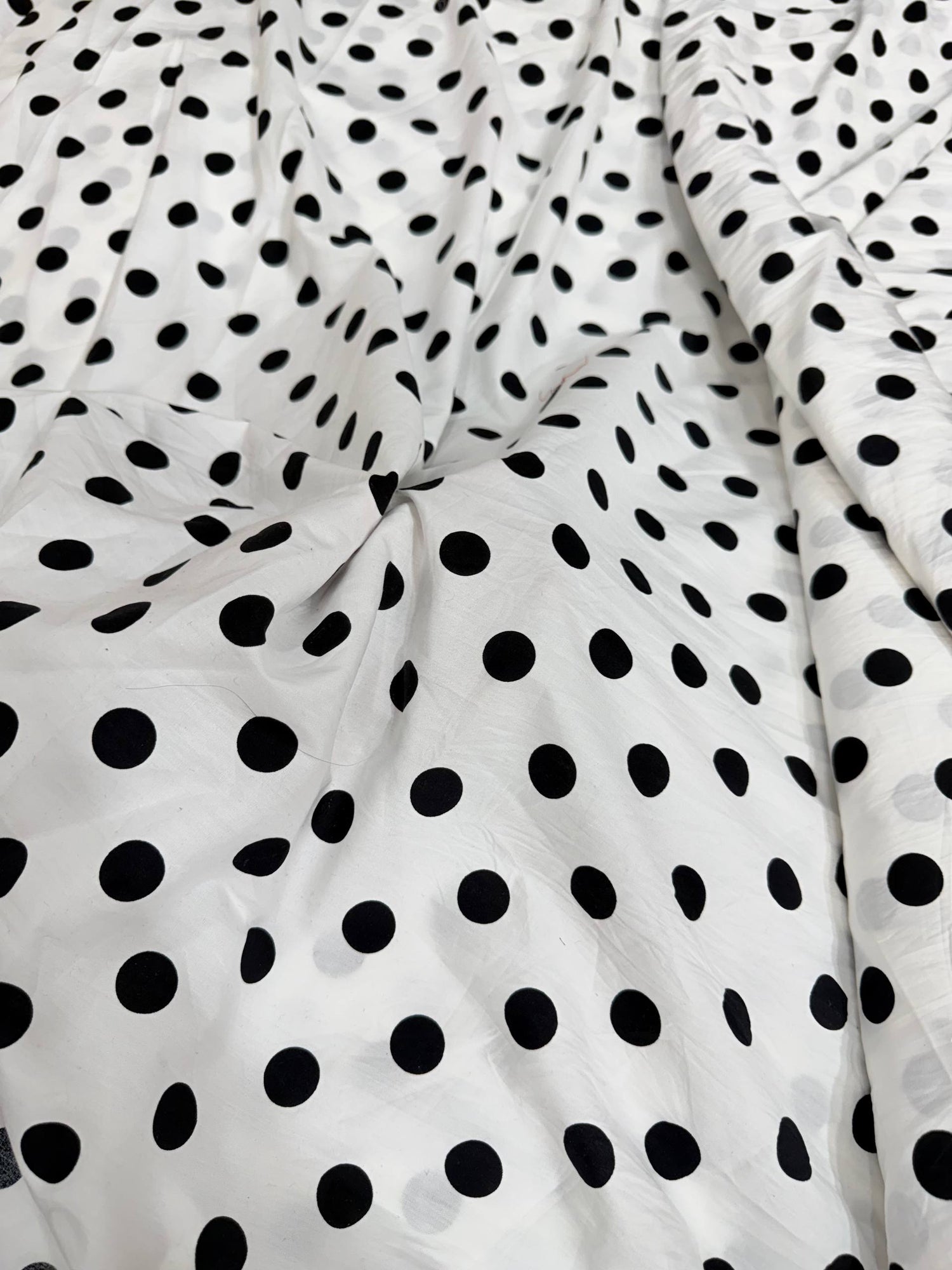 Most Premium Pure Polka Dots Cotton PRINTED FABRIC (Big WIDTH!!)