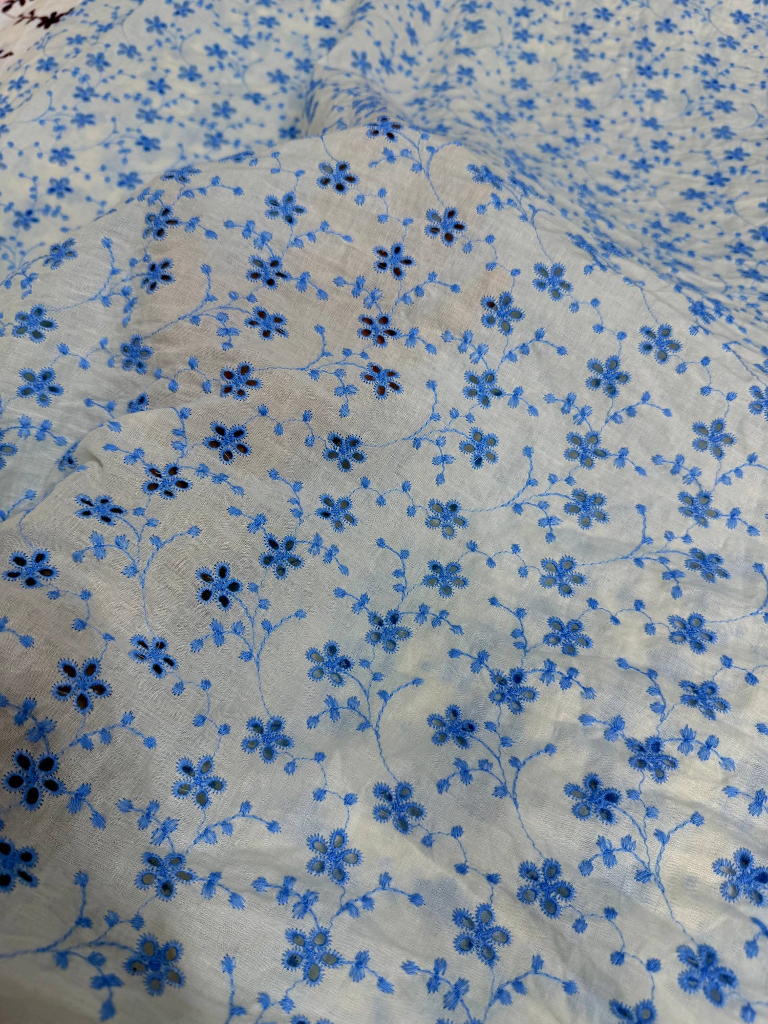 Most Premium Pure Hakuba Chikankari Cotton Fabric (Big WIDTH!!)