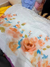 Most Premium Pure Linen Cotton Printed Fabric (Big WIDTH!!)