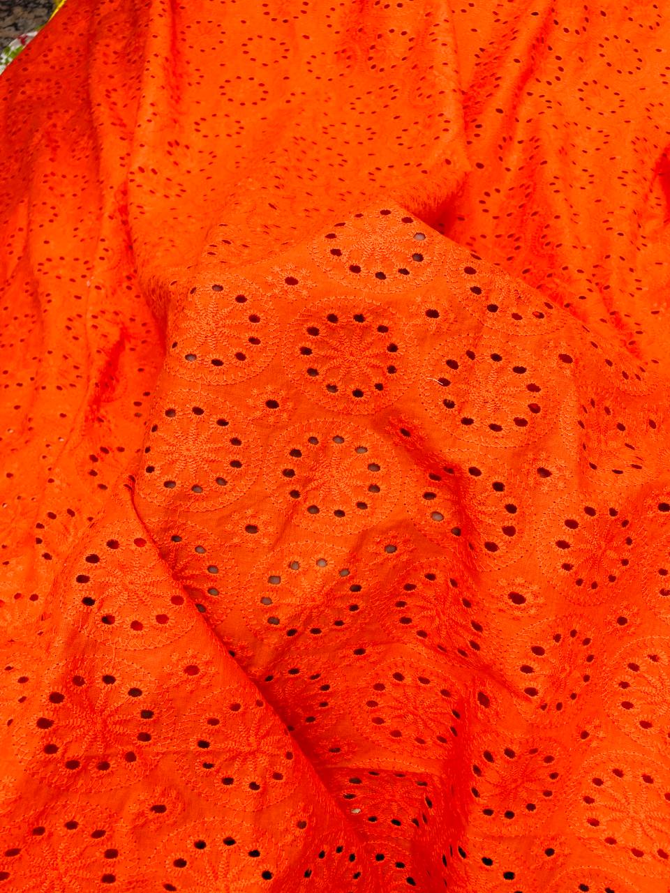 Most Premium Pure Cotton Hakuba Chikankari Fabric (Big WIDTH!!)