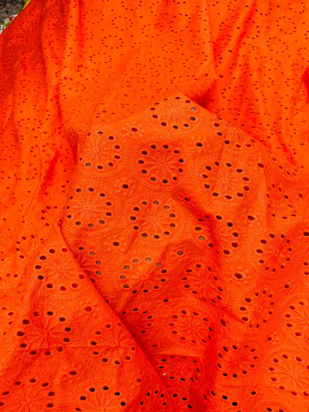 Most Premium Pure Cotton Hakuba Chikankari Fabric (Big WIDTH!!)