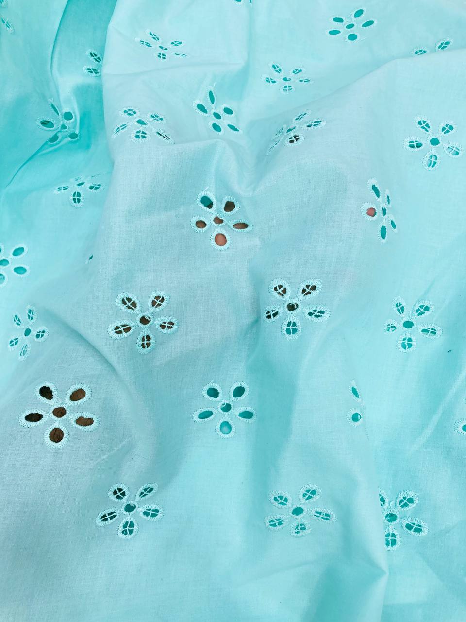 Most Premium Pure Cotton Hakuba Chikankari Fabric (Big WIDTH!!)