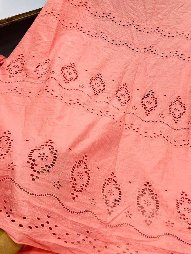 Most Premium Pure Cotton Hakuba Chikankari Fabric (Big WIDTH!!)
