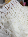 Most Premium Pure Hakuba Chikankari Cotton Fabric (Big WIDTH!!) Dyeable Also