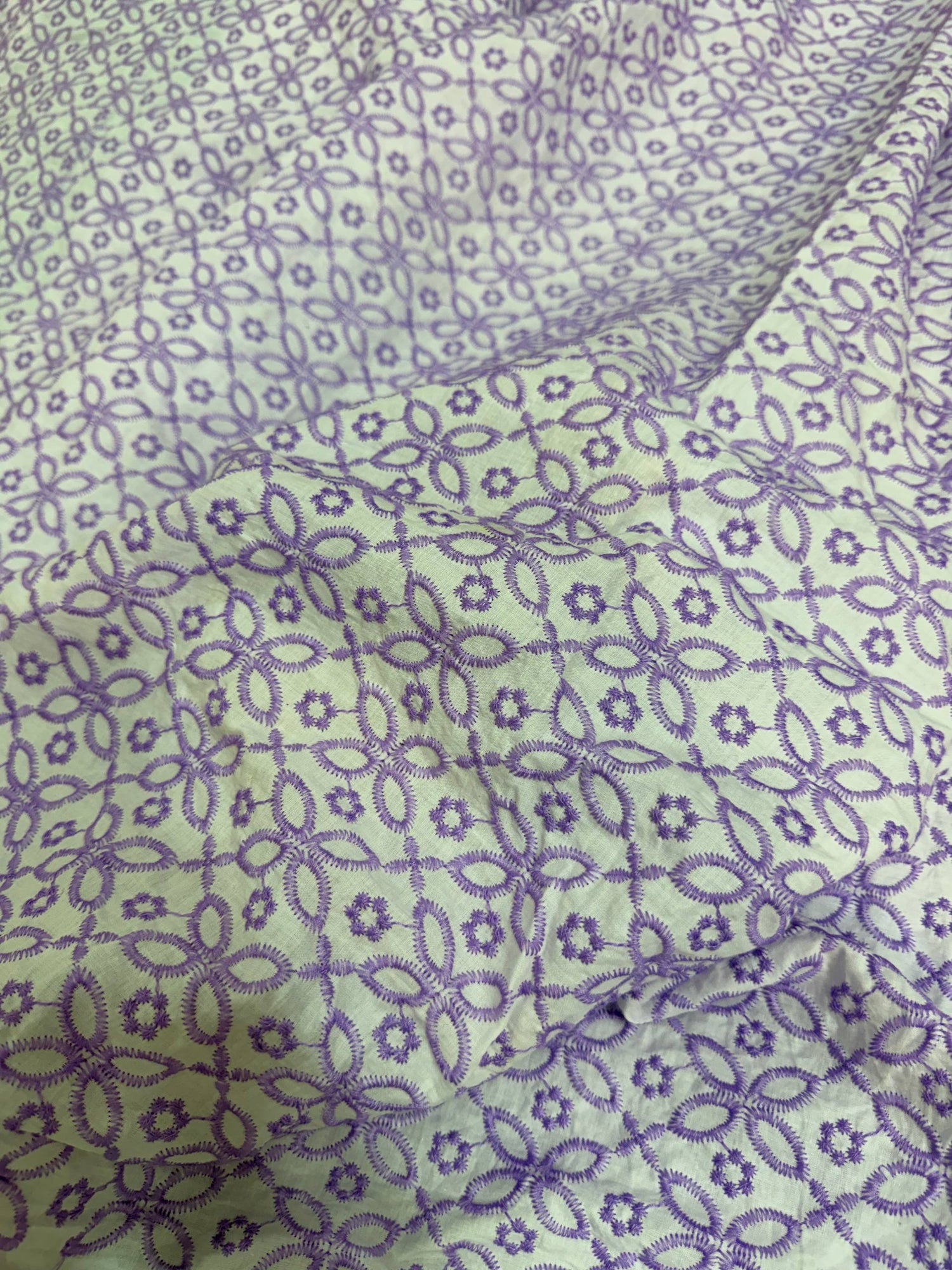 Most Premium Pure Hakuba Chikankari Cotton Fabric (Big WIDTH!!)