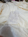Most Premium Pure Hakuba Chikankari Cotton Fabric (Big WIDTH!!)