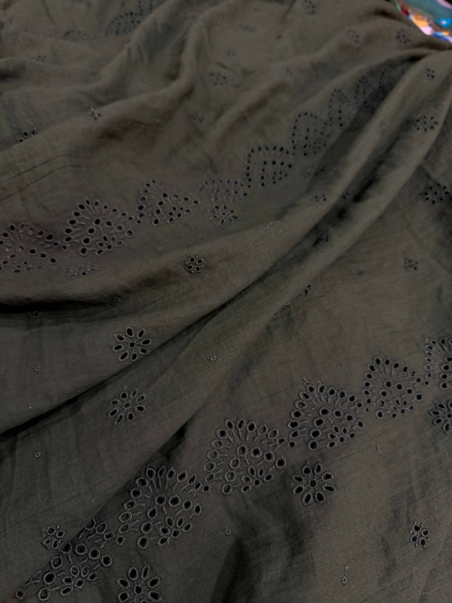 Most Premium Pure Hakuba Chikankari Cotton Fabric (Big WIDTH!!)