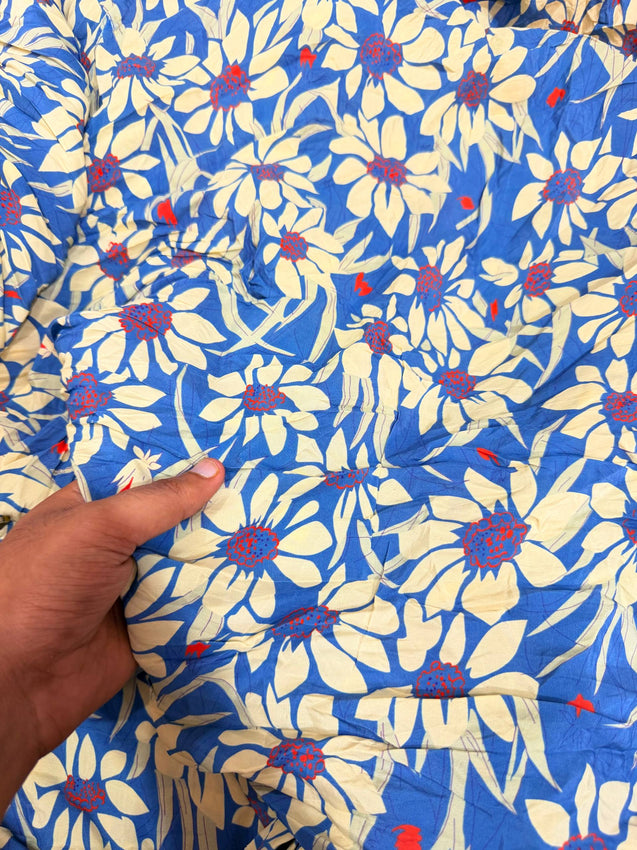 Most Premium BRANDED Pure Natural CREPE PRINTED FABRIC (Big WIDTH!!)