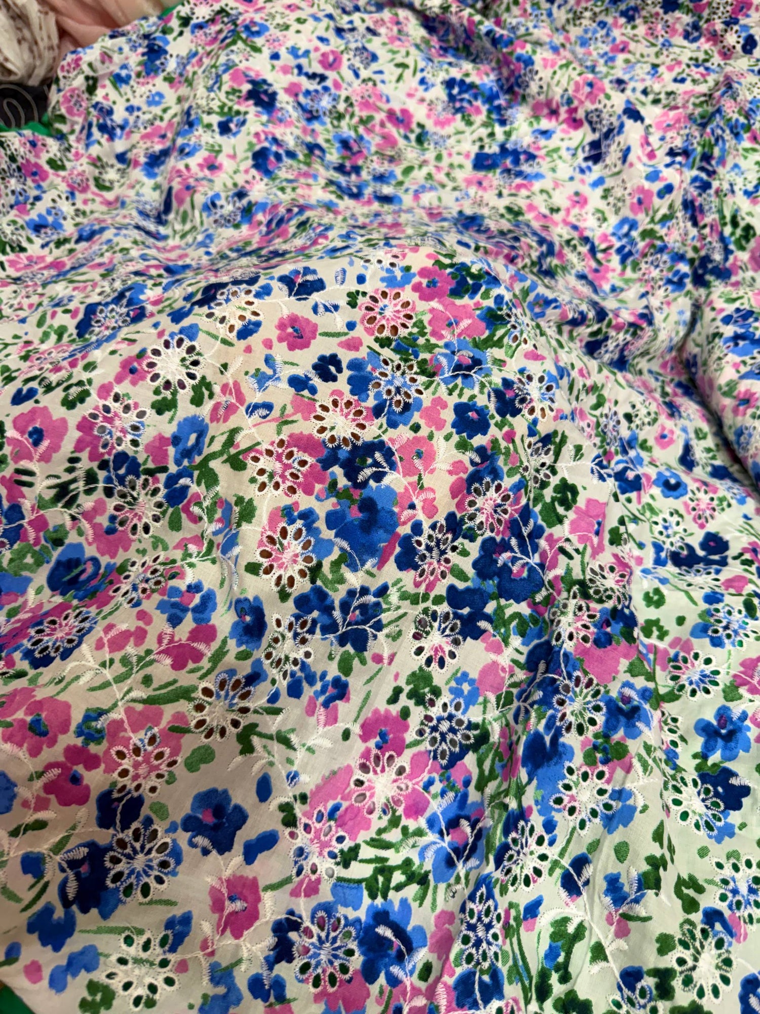 Most Premium Pure Hakuba Chikankari Cotton Fabric (Big WIDTH!!)