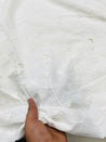 Premium Fine 3D Flower Border On Pure Cotton (Big WIDTH!!) (Dyeable Also)
