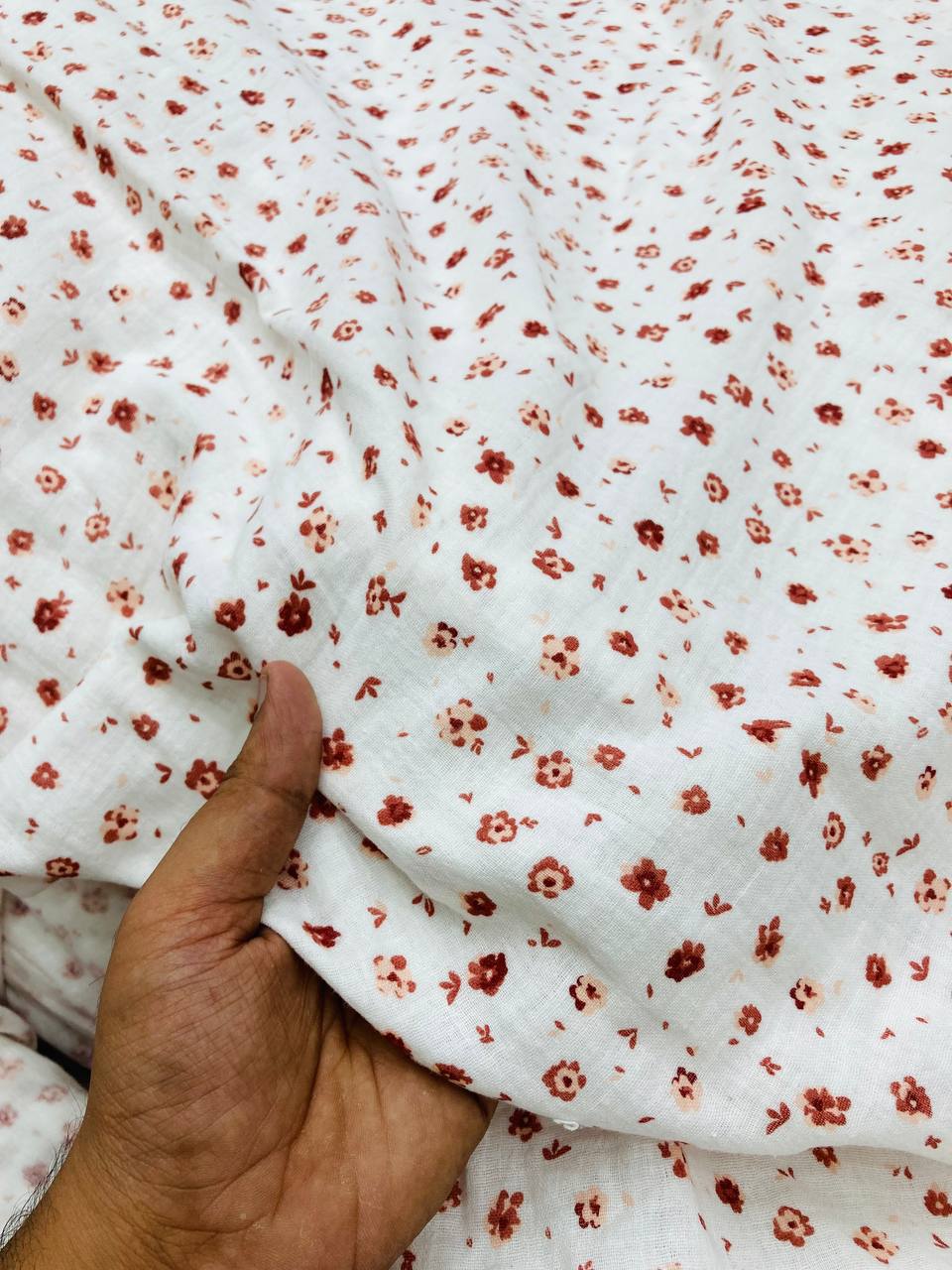 Most Premium Pure Double Cloth Cotton PRINTED FABRIC (Big WIDTH!!)