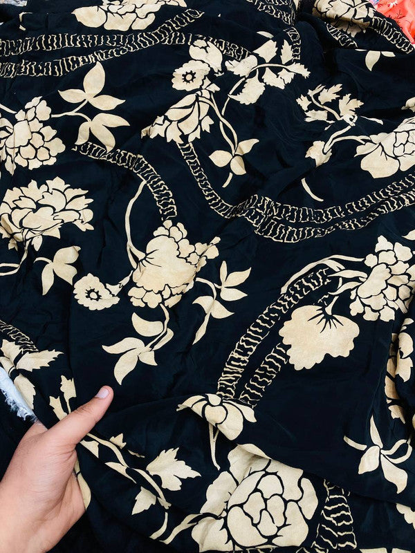 Most Premium Branded Pure Natural CREPE PRINTED FABRIC (Big WIDTH!!)