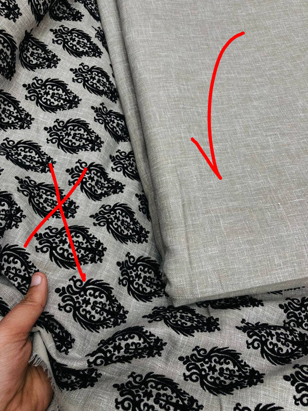 Most Premium Pure Shimmer LINEN Cotton FABRIC (Big WIDTH!!)