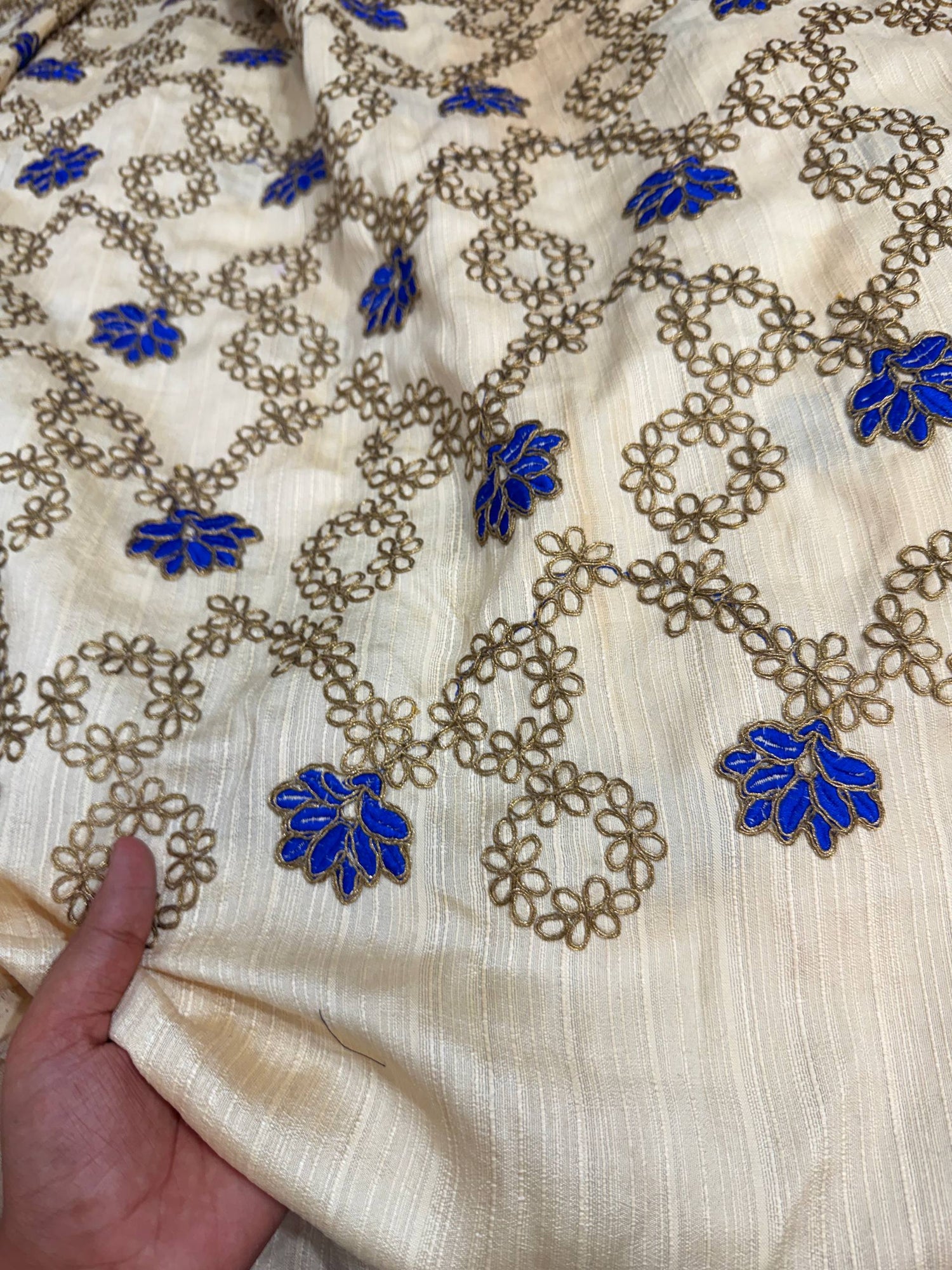 Most Premium Silk Embroidery Fabric (Big WIDTH!!)