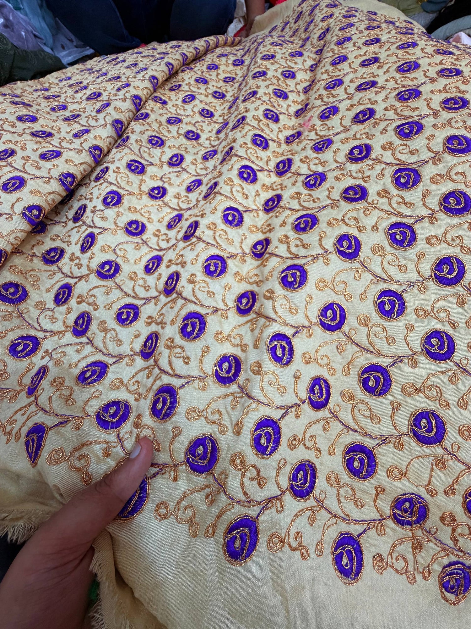 Most Premium Silk Embroidery Fabric (Big WIDTH!!)