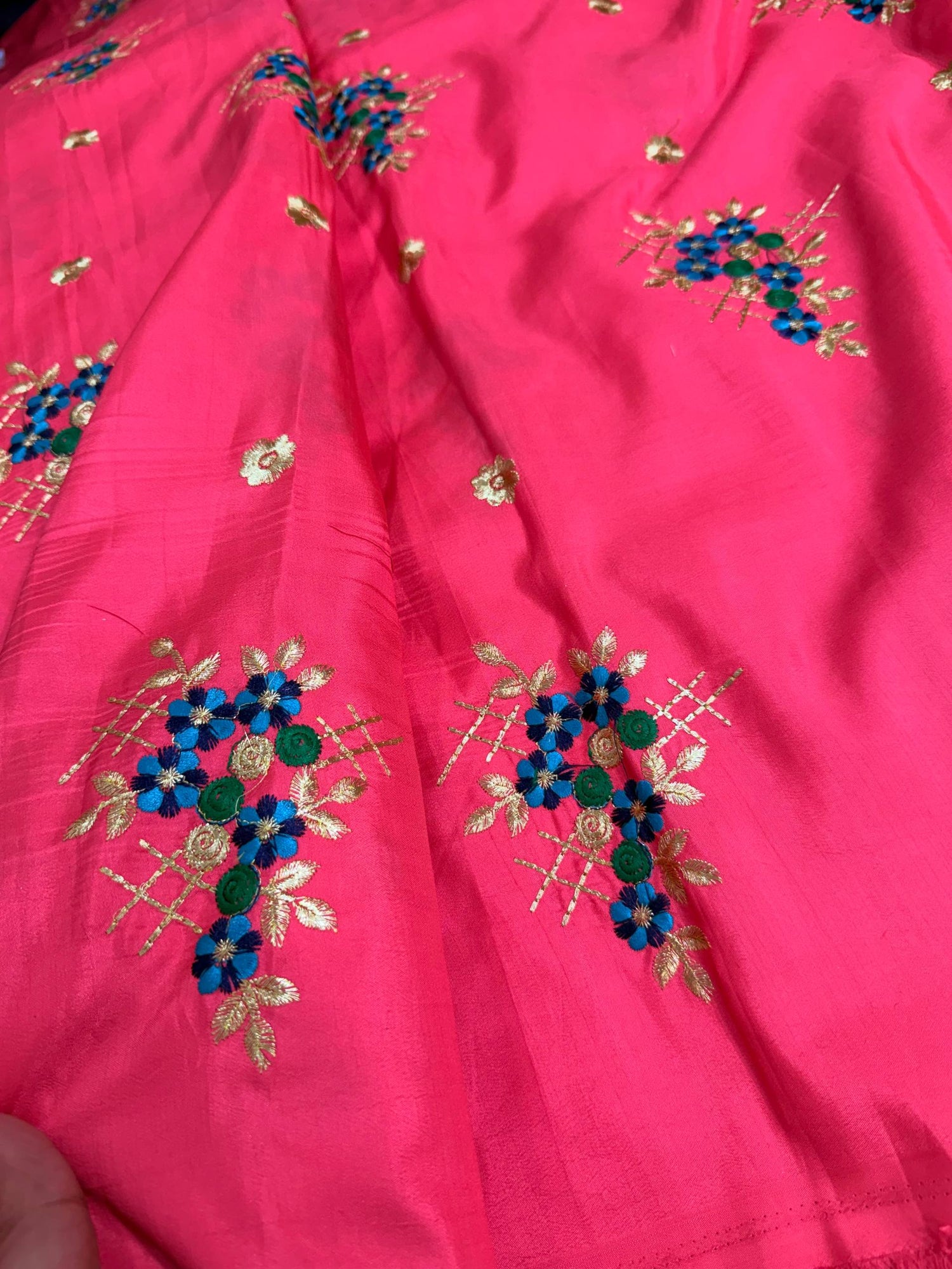 Most Premium Silk Embroidery Fabric (Big WIDTH!!)