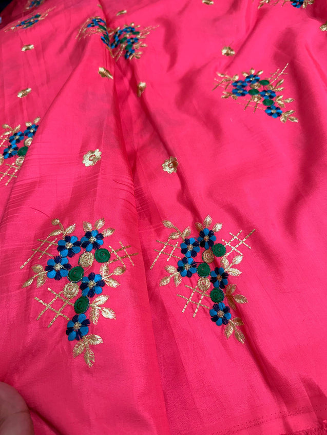 Most Premium Silk Embroidery Fabric (Big WIDTH!!)