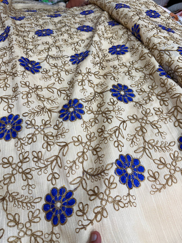 Most Premium Silk Embroidery Fabric (Big WIDTH!!)