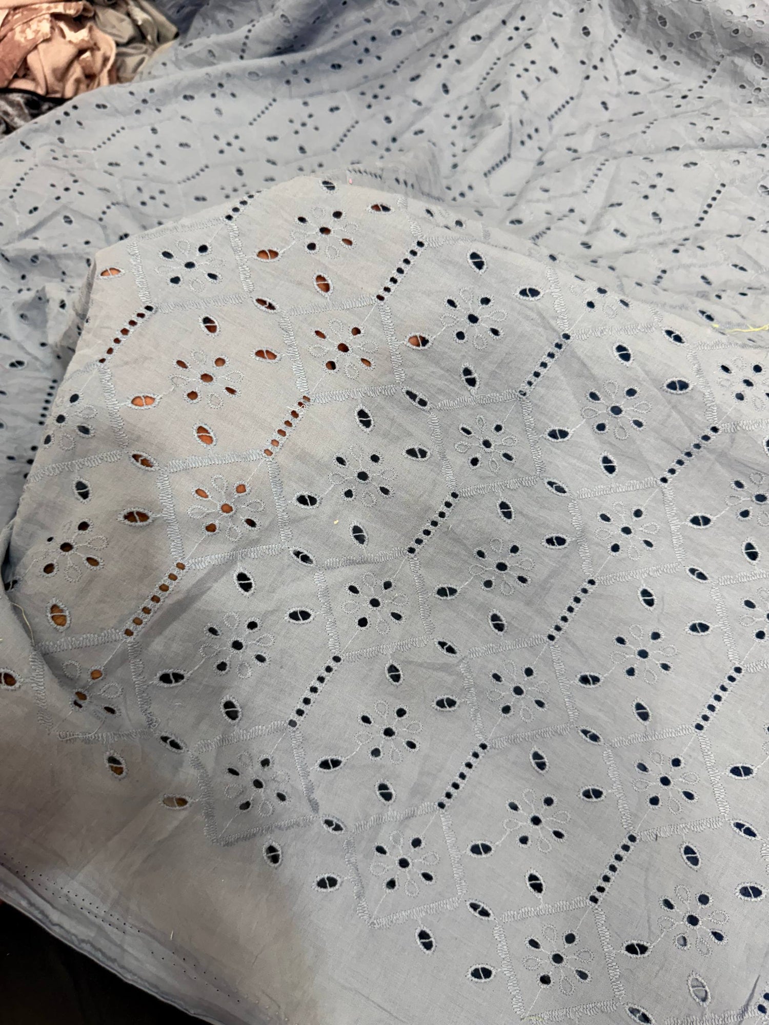 Most Premium Pure Hakuba Chikankari Cotton Fabric (Big WIDTH!!)
