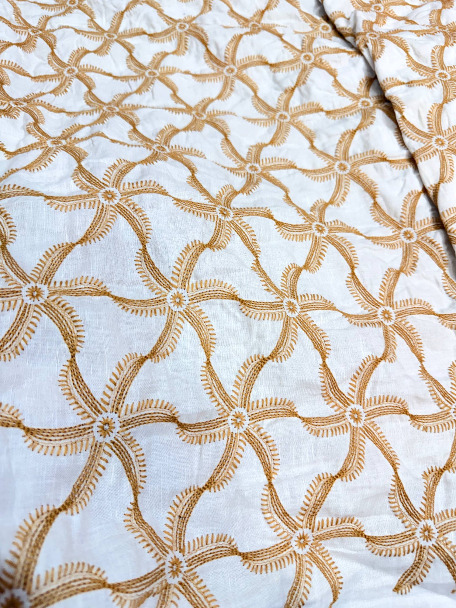 Most Premium Pure Hakuba Chikankari Cotton Fabric (Big WIDTH!!)