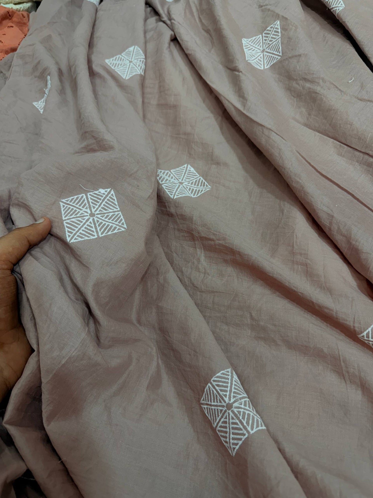 Most Premium Pure Hakuba Chikankari Cotton Fabric (Big WIDTH!!)