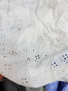 Most Premium Pure Hakuba Chikankari Cotton Fabric (Big WIDTH!!) (Dyeable Also)