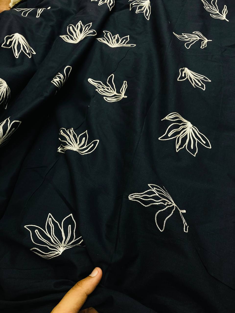 Most Premium Pure Cotton Aari Embroidery FABRIC (Big WIDTH!!)