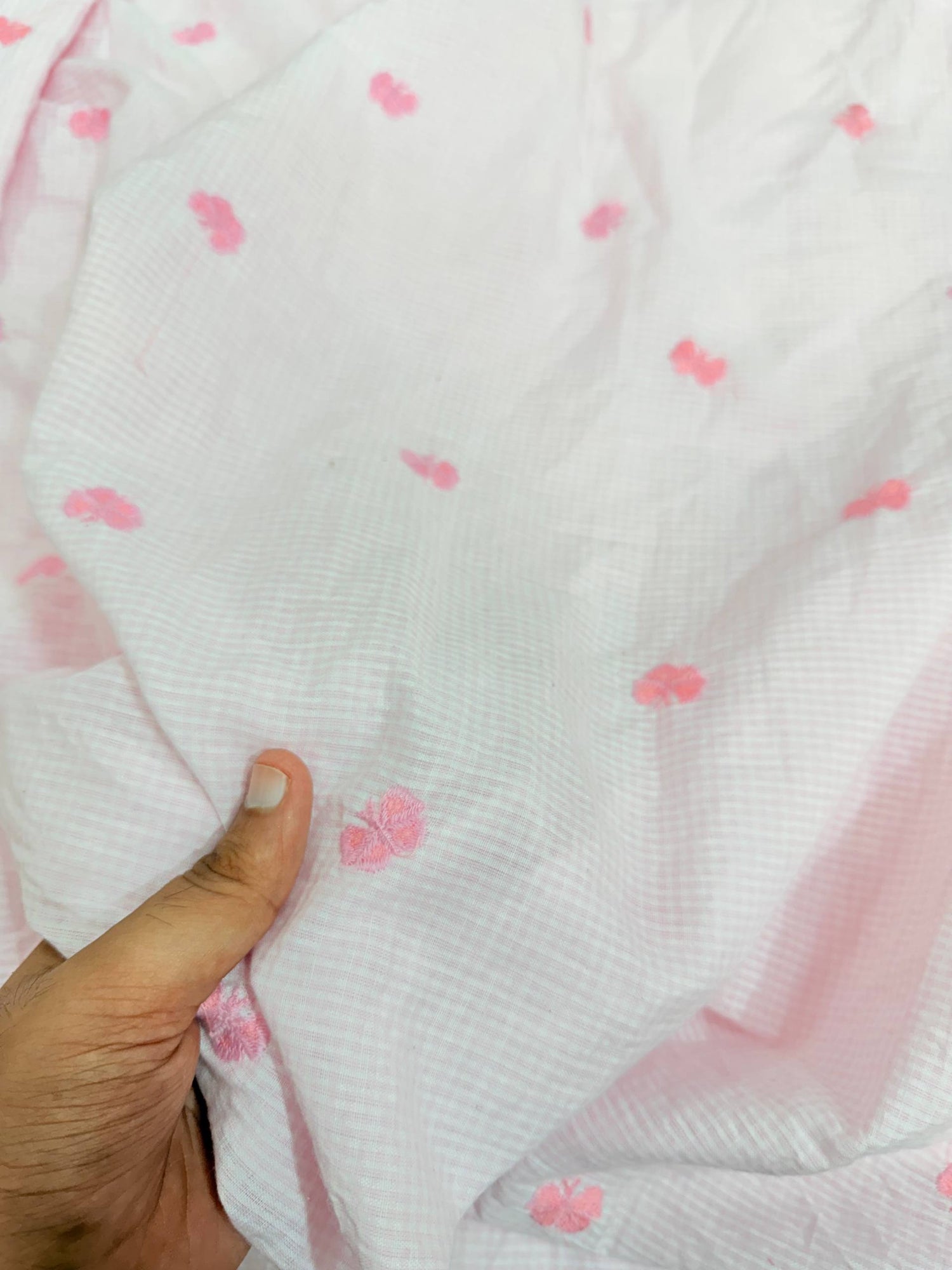 Most Premium Pure Hakuba Chikankari Cotton Fabric (Big WIDTH!!)