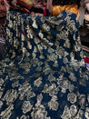 Most Premium Fine Zari Weaving On Pure Georgette FABRIC (Big WIDTH!!)
