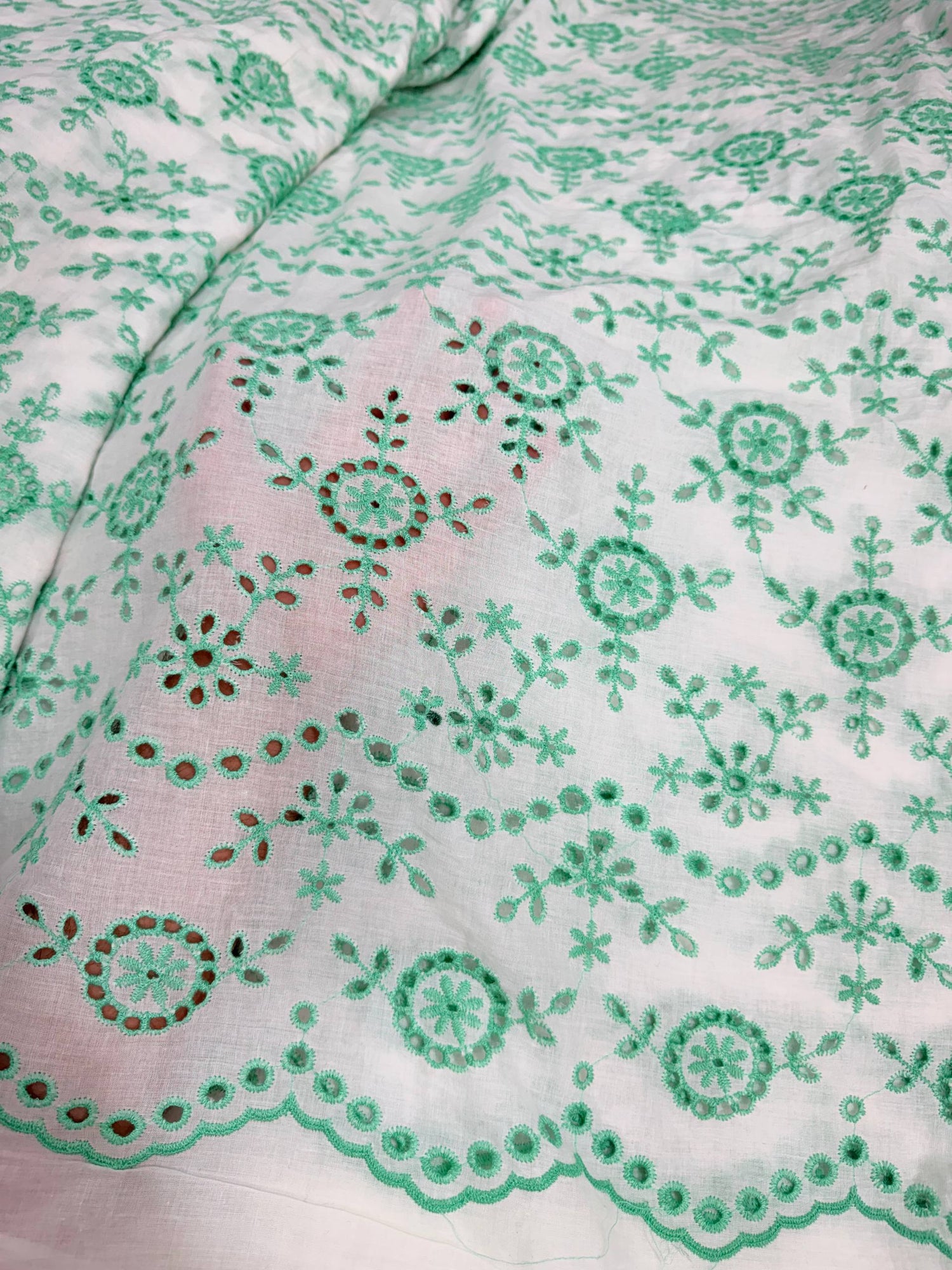 Most Premium Pure Hakuba Chikankari Cotton Fabric