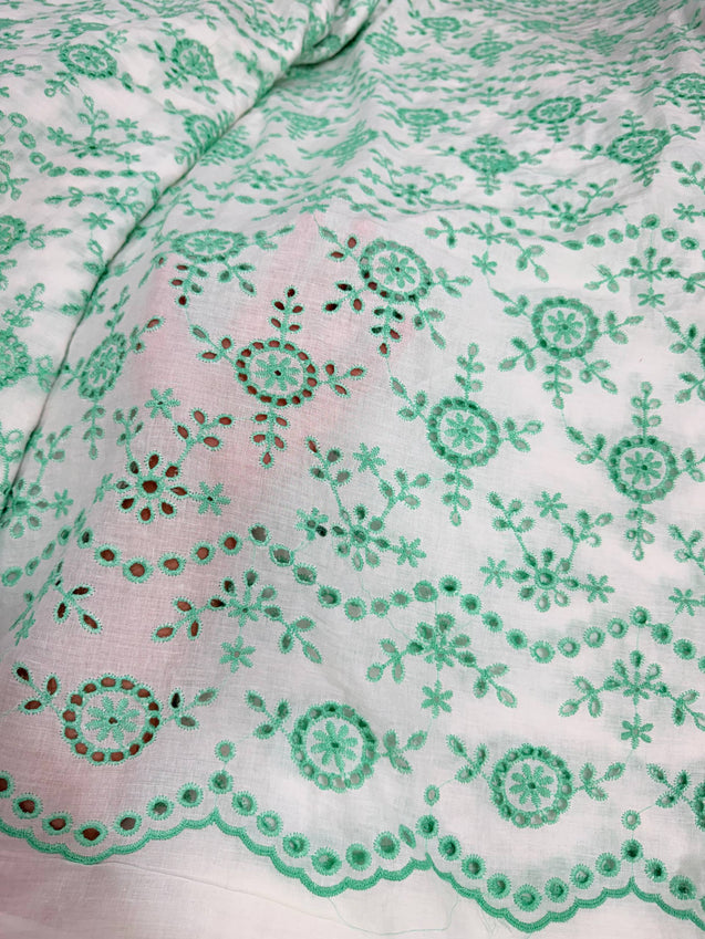 Most Premium Pure Hakuba Chikankari Cotton Fabric