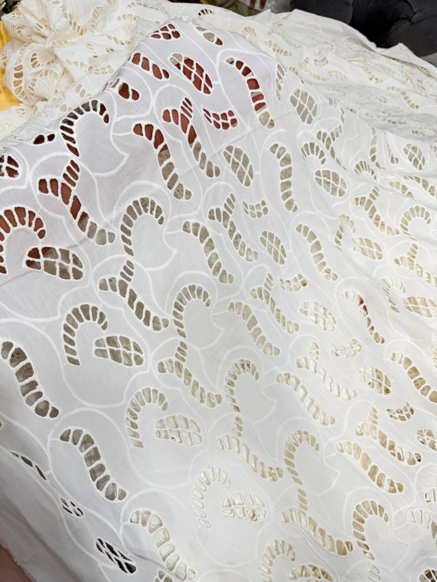 Most Premium Pure Hakuba Chikankari Cotton Fabric (Big WIDTH!!) Dyeable Also