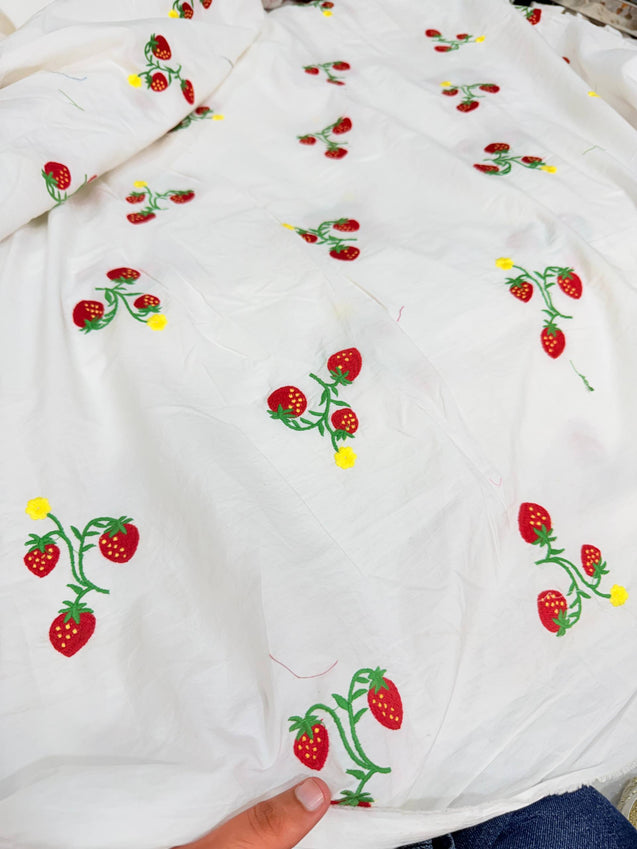 Most Premium Pure Hakuba Chikankari Cotton Fabric (Big WIDTH!!)