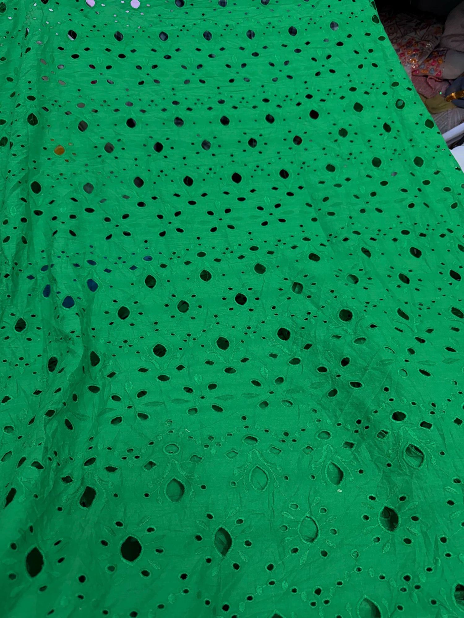 Most Premium Pure Hakuba Chikankari Cotton Fabric (Big WIDTH!!)
