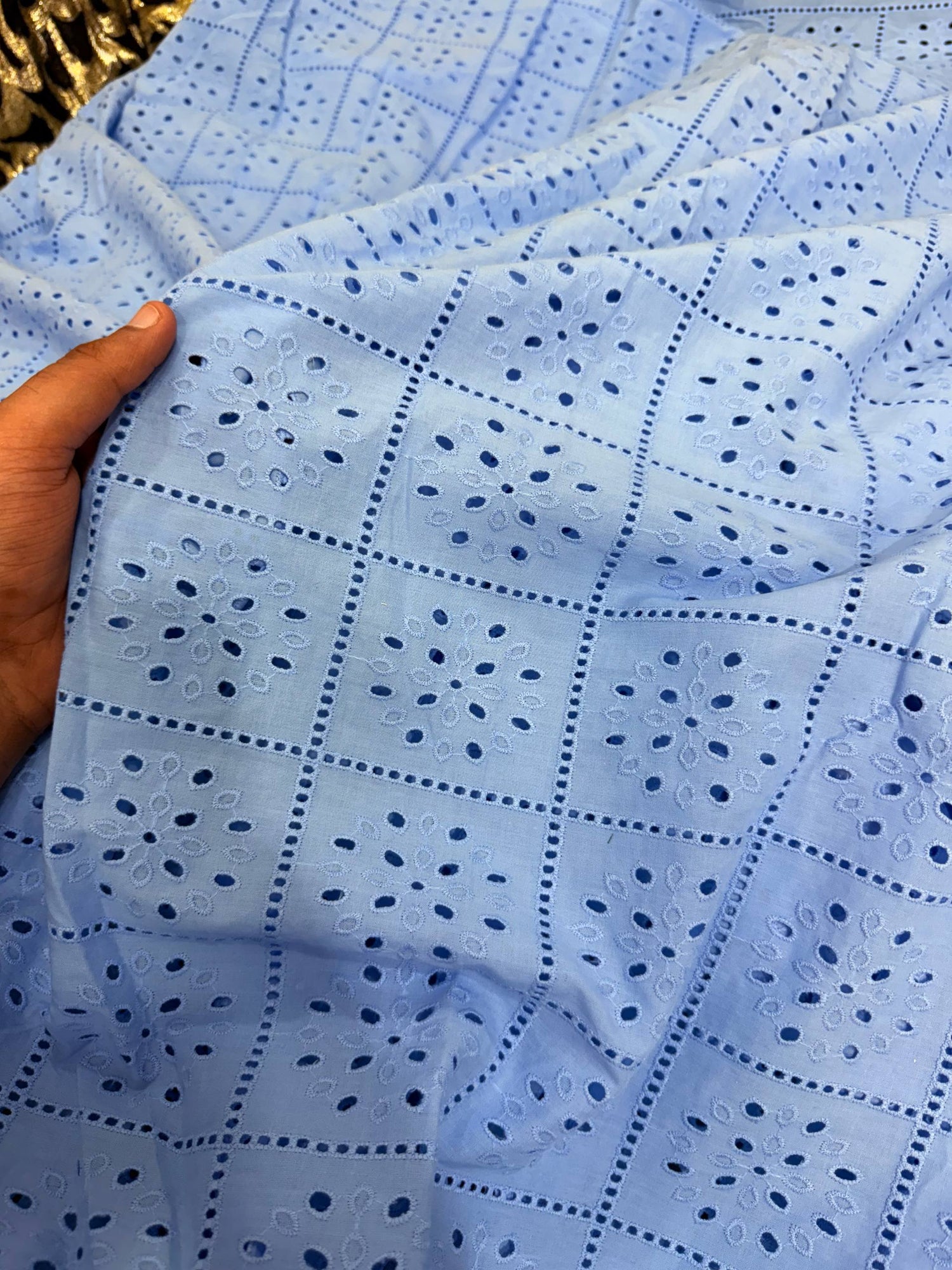 Most Premium Pure Hakuba Chikankari Cotton Fabric (Big WIDTH!!)