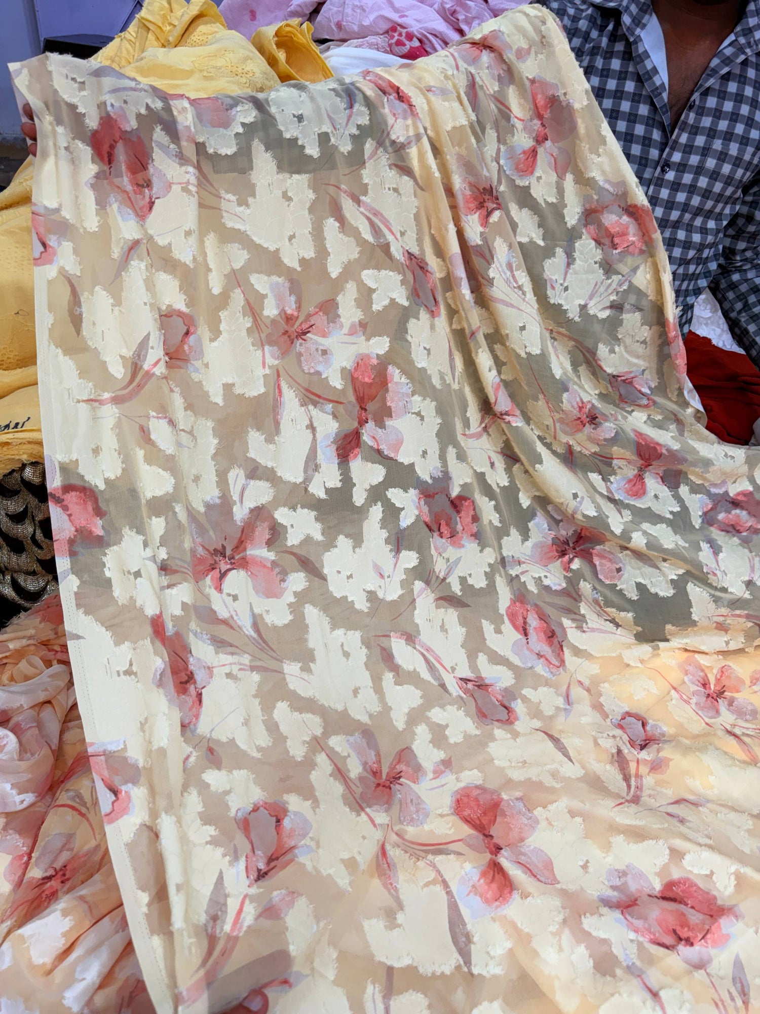 Most Premium Brasso PRINTED Georgette FABRIC (Big WIDTH!!)