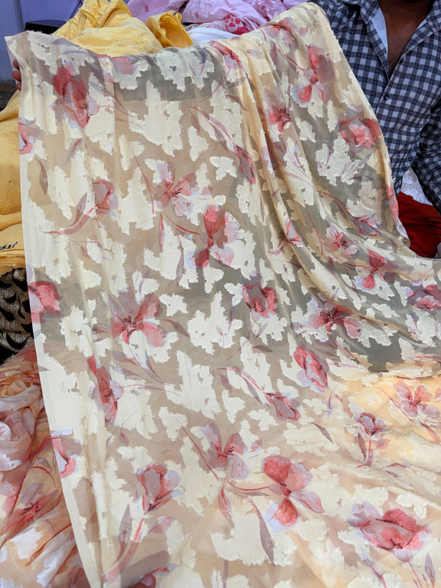 Most Premium Brasso PRINTED Georgette FABRIC (Big WIDTH!!)