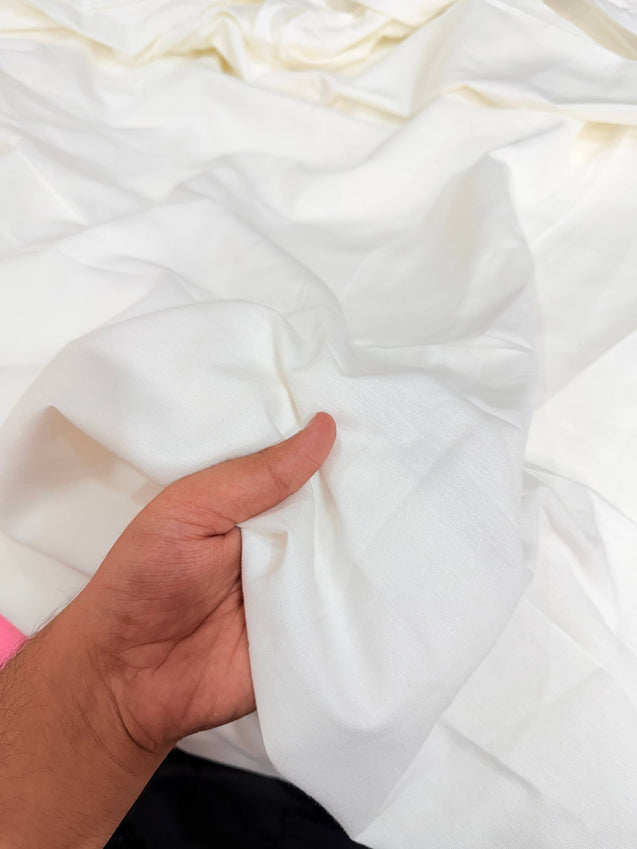 Most Premium Pure Linen Cotton Fabric (Big WIDTH!!) (Dyeable Also)