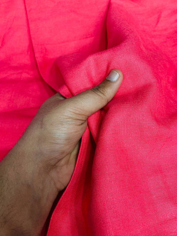 Most Premium Branded Export LINEN FABRICS (Big WIDTH!!) - PINK