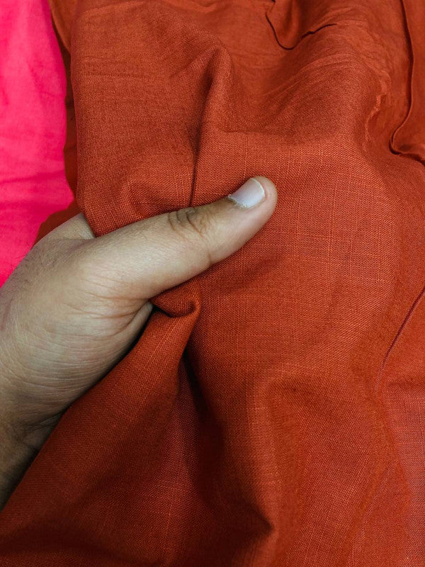 Most Premium Branded Export LINEN FABRICS (Big WIDTH!!) - Rust
